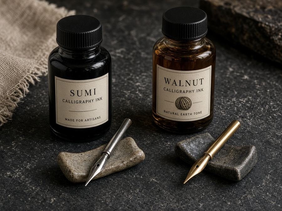 Pointed nibs, oblique holders, and walnut ink.